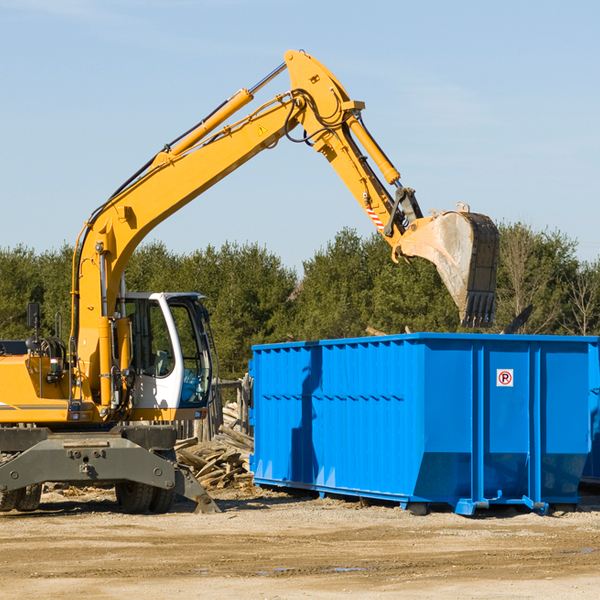 are there any restrictions on where a residential dumpster can be placed in New London Wisconsin